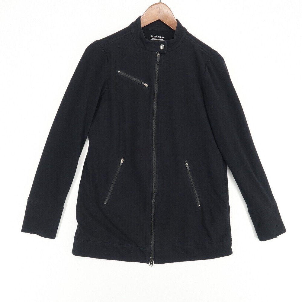 Eileen Fisher Midnight Black Utility Jacket